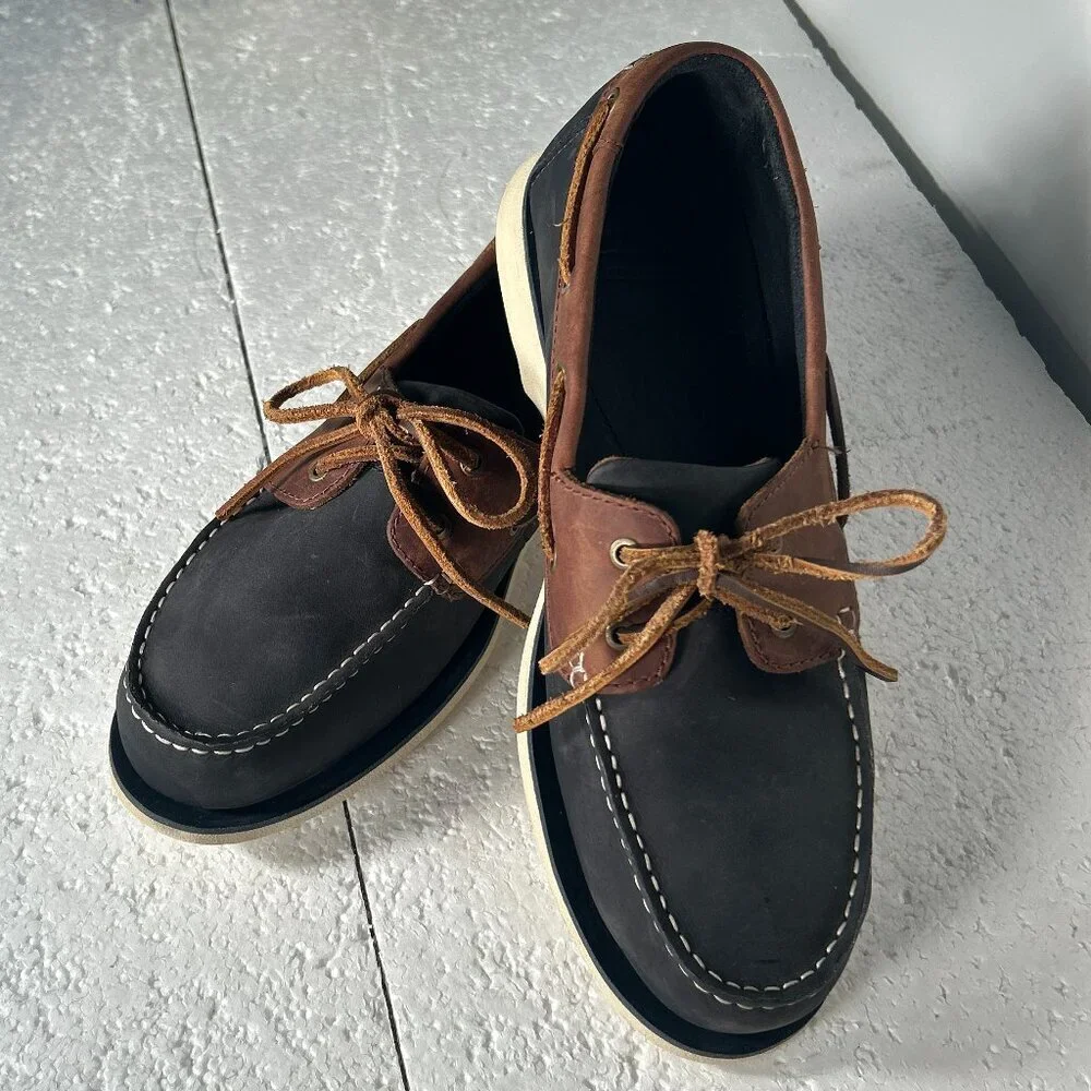 Clarks SZ10 Mens Deck Boat Shoe Leather Wardrobe Staple Preppy Academia Old $